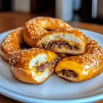 Cheeseburger Pretzel Bombs