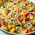 Rainbow Orzo Salad