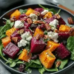 Roasted Beet Sweet Potato Salad