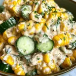Street Corn Creamy Cucumber Salad