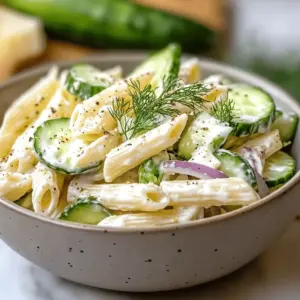 Healthy Cucumber Pasta Salad
