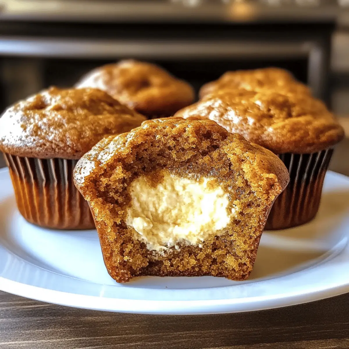 Pumpkin Cheesecake Muffins