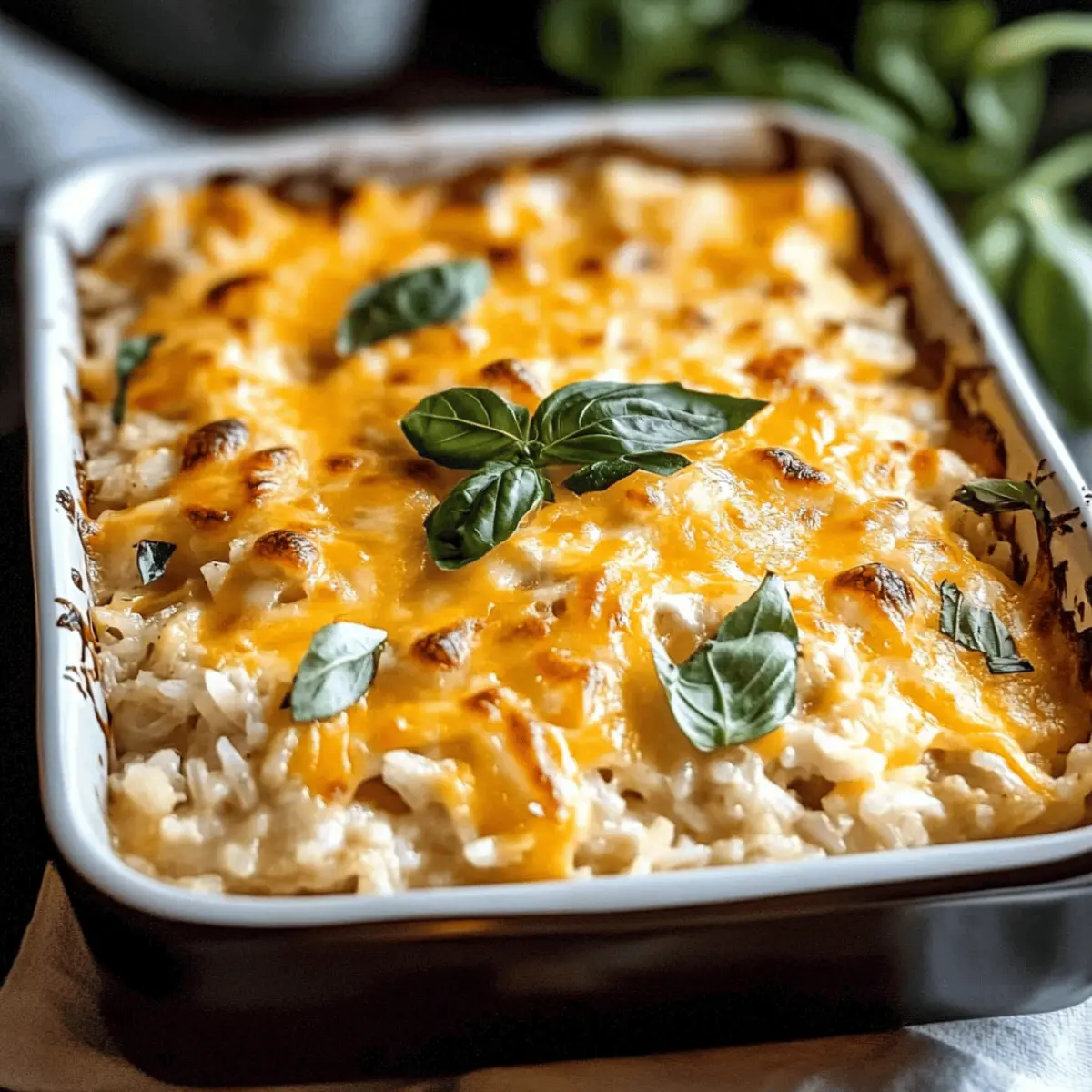 Cheesy Chicken and Rice Casserole