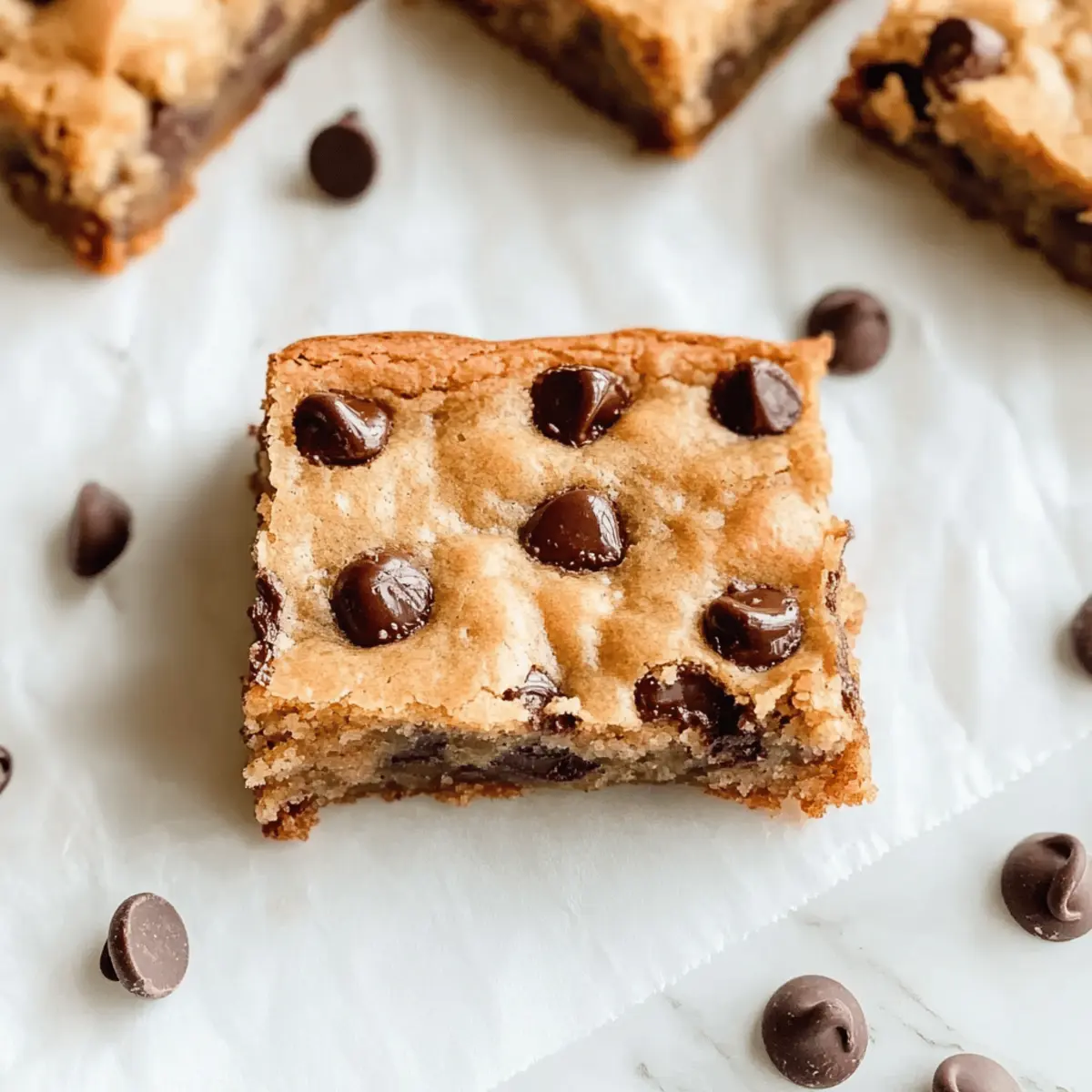 Moist Banana Bread Blondies