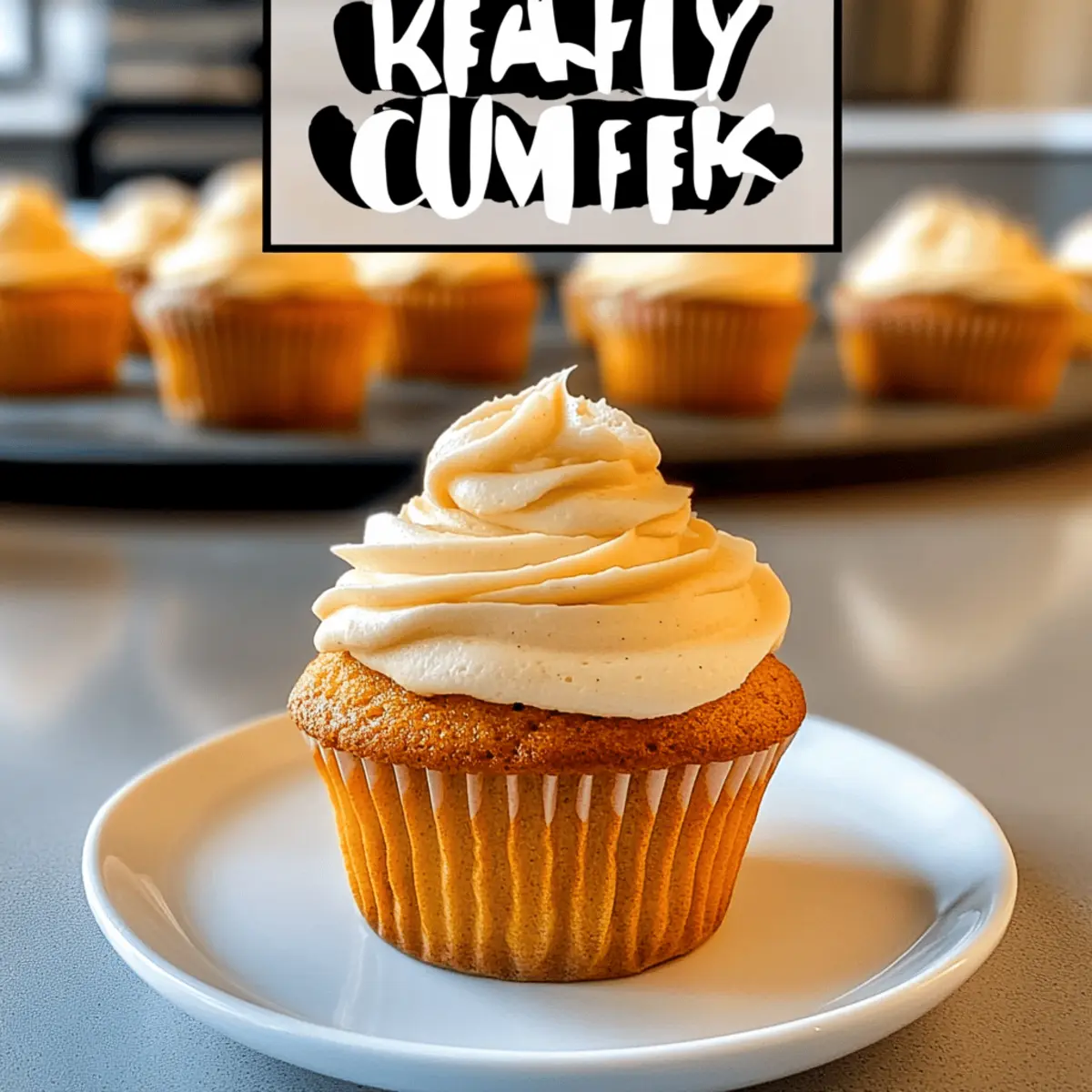 Pumpkin Cupcakes with Maple Cream Cheese Frosting