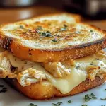 Cheesy Chicken Garlic Bread Sandwich