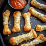Cheesy Halloween Breadstick Bones