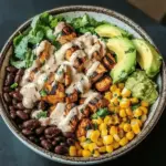 Chicken Bowl with Black Beans, Corn, & Creamy Sauce