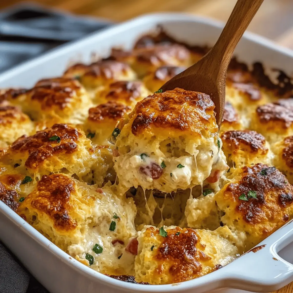 Chicken Bubble Biscuit Bake Casserole