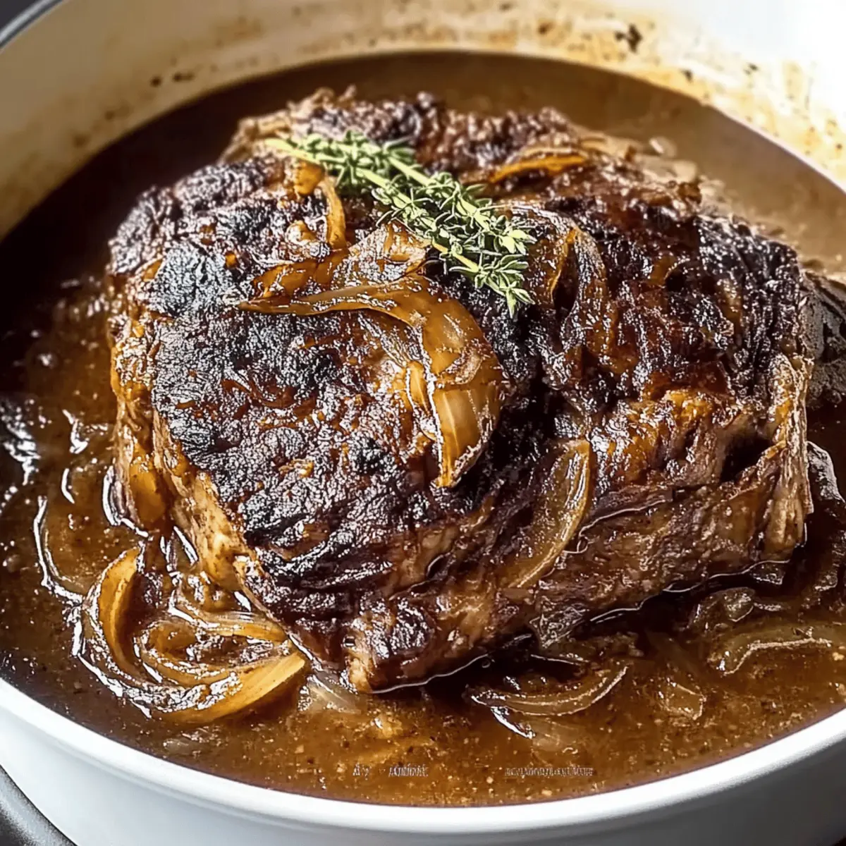 Comforting French Onion Pot Roast