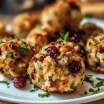 Cranberry Turkey Stuffing Balls