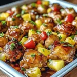 Hawaiian Chicken Sheet Pan