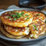 Korean Potato Cheese Pancakes