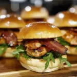 Maple Chicken & beef bacon Sliders