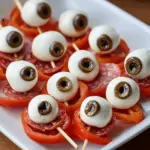 Skewered Salami Eyeballs
