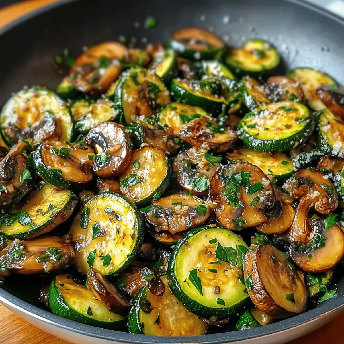 Skillet Zucchini and Mushrooms