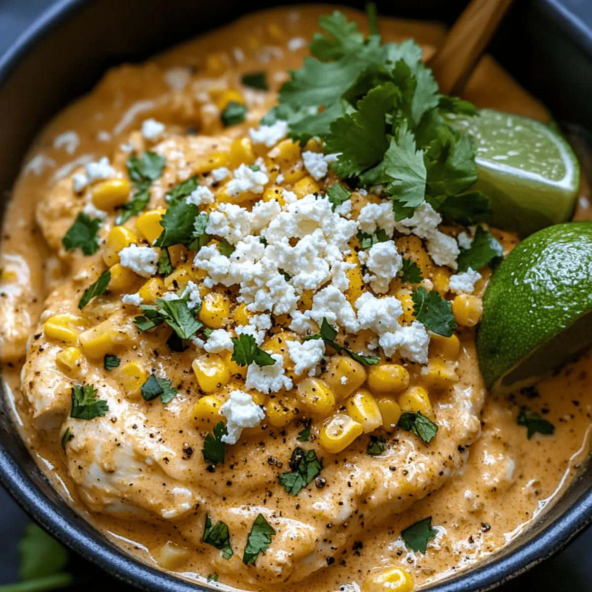 Slow Cooker Street Corn Chicken