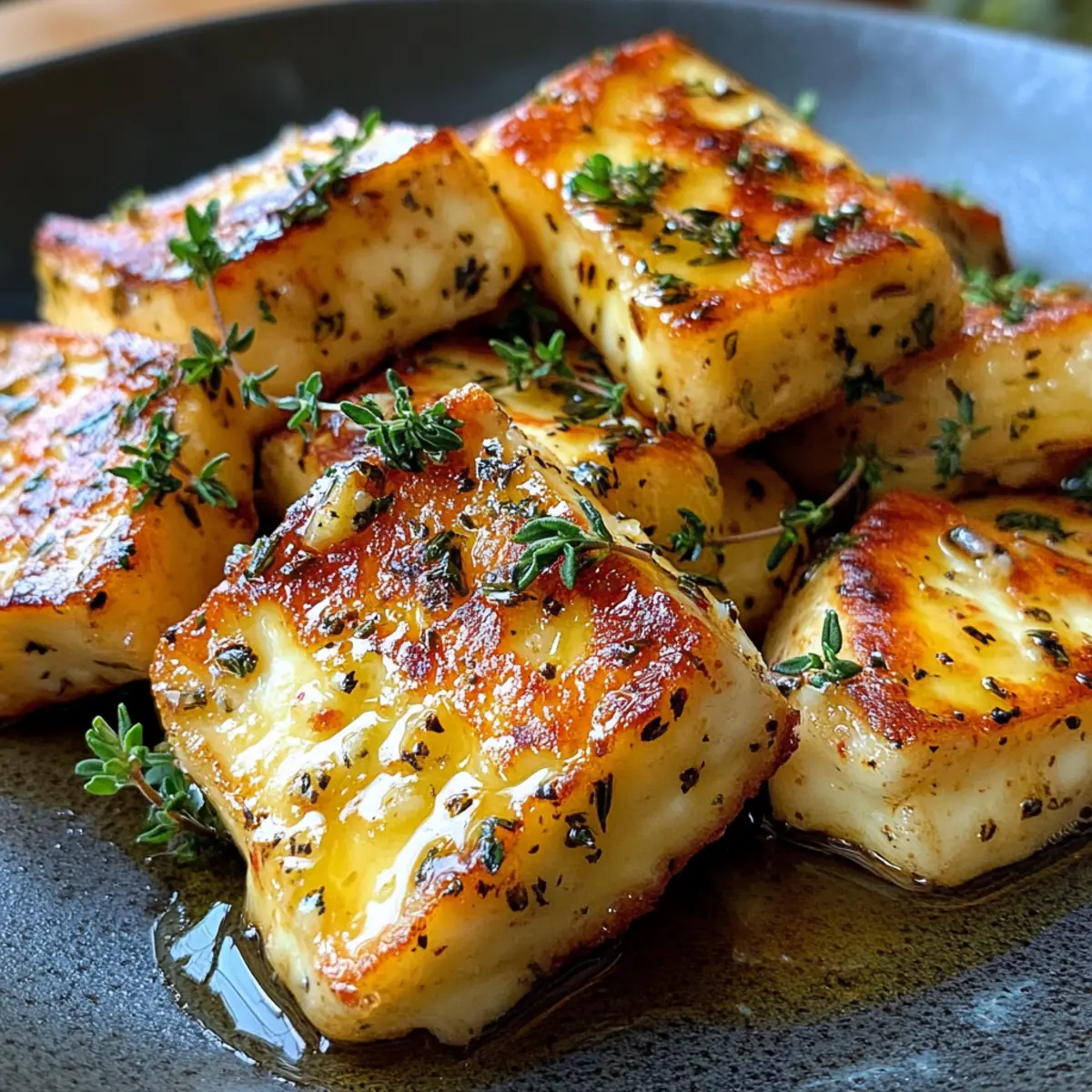 Halloumi with Honey and Thyme