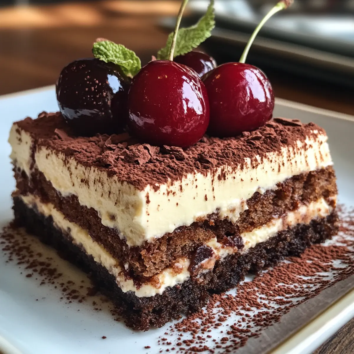 Cherry Amaretto Tiramisu