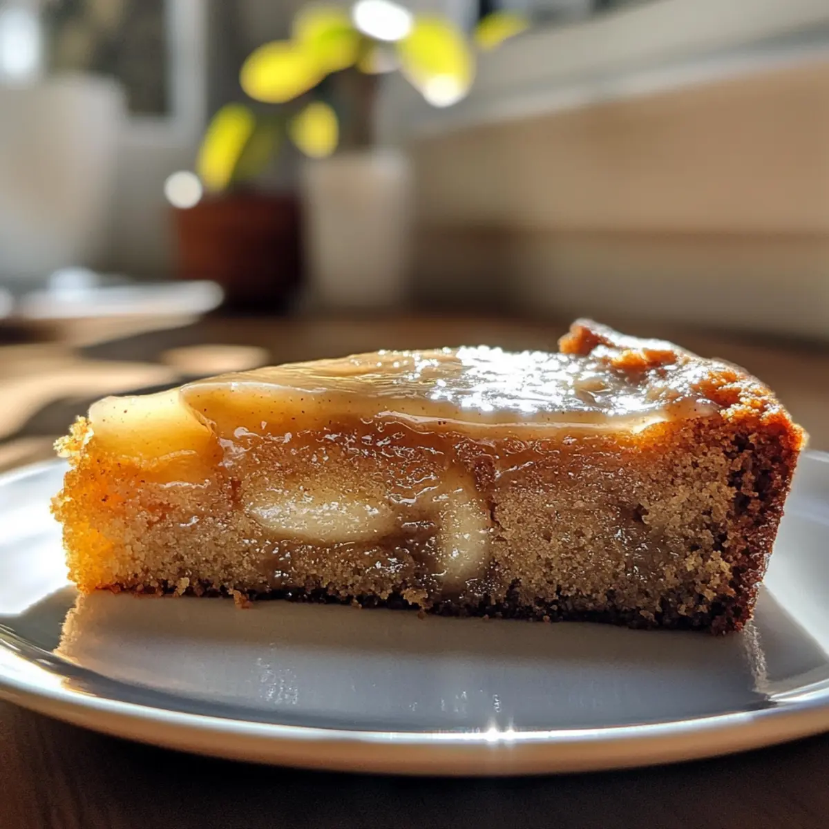 Sticky Pear and Ginger Cake