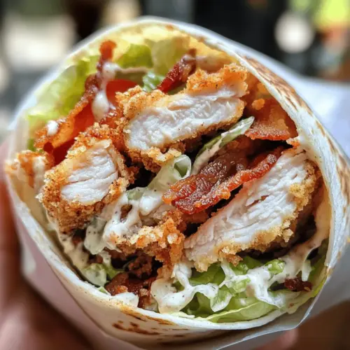 Crispy Chicken Bacon Ranch Wrap