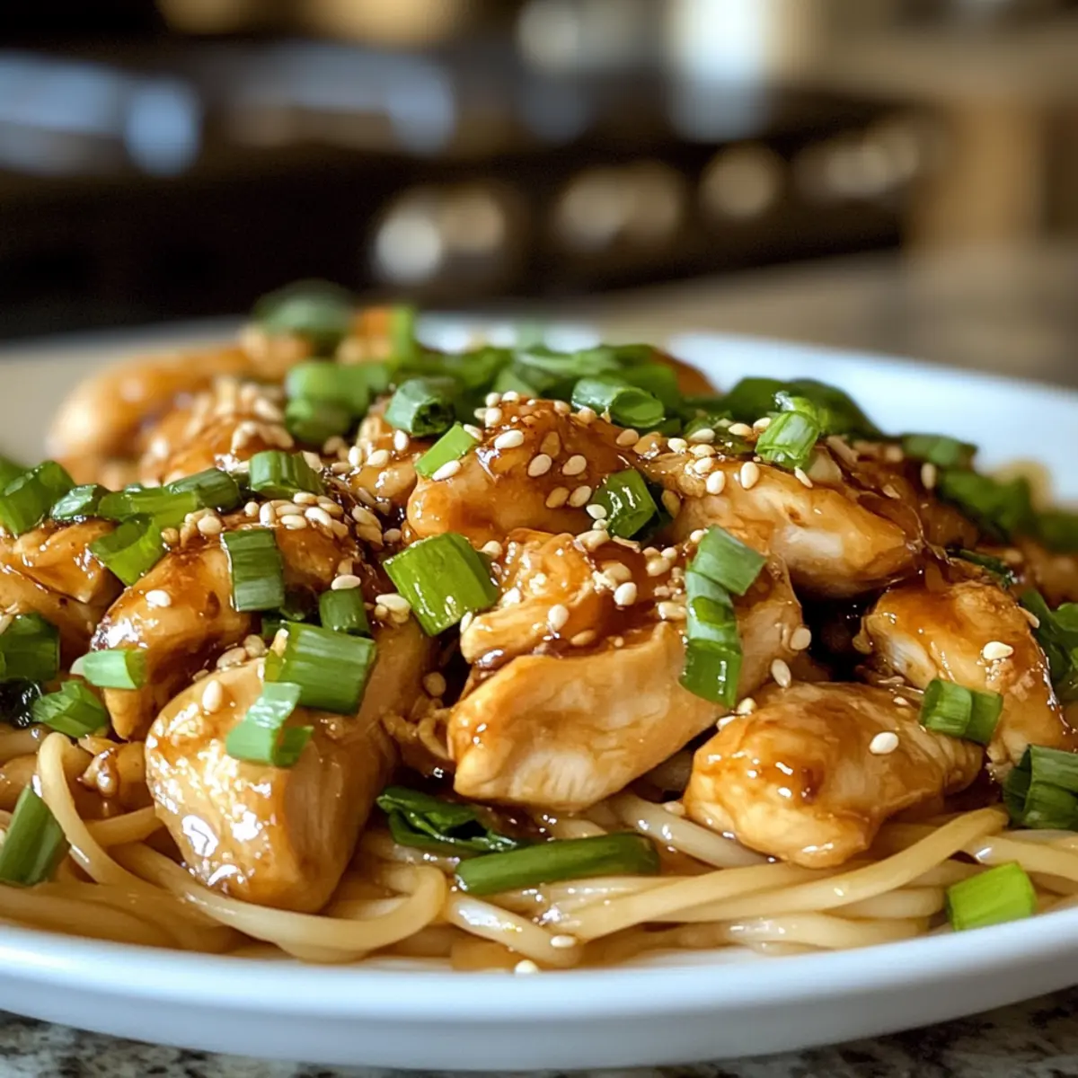 Garlic Chicken Noodles
