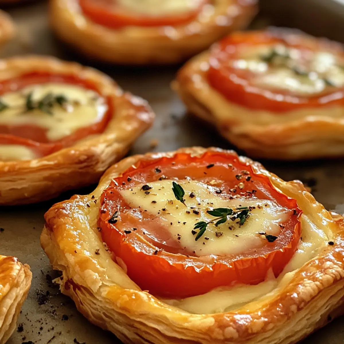 Tomato Tartlets with Puff Pastry