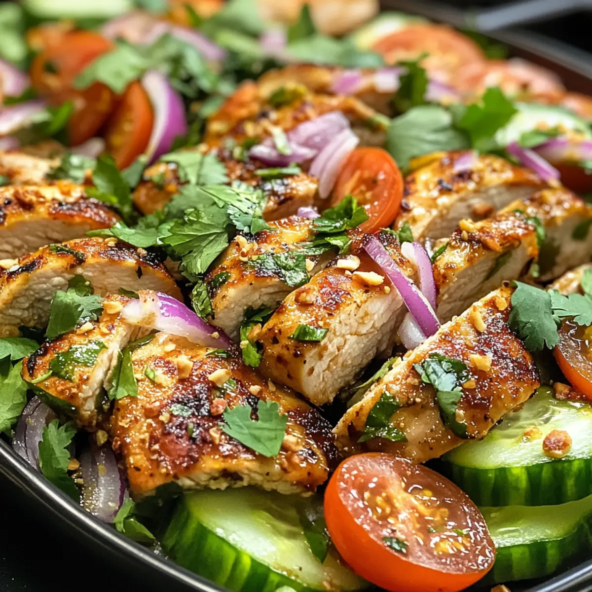 Thai Cucumber Salad with Chicken