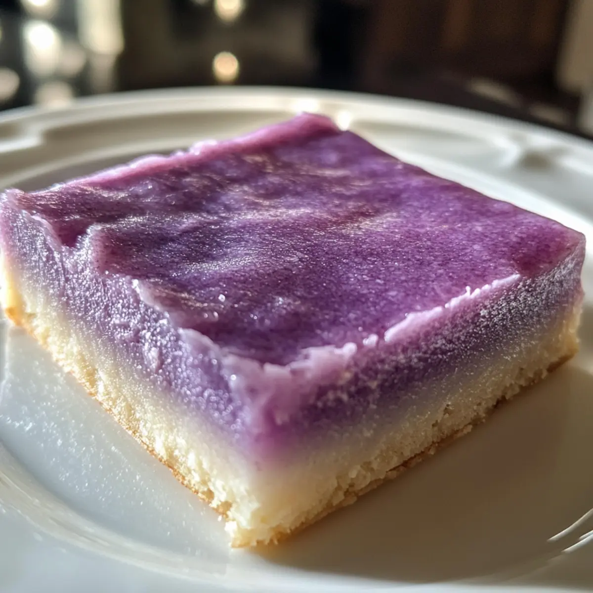 Hawaiian Butter Mochi with Ube