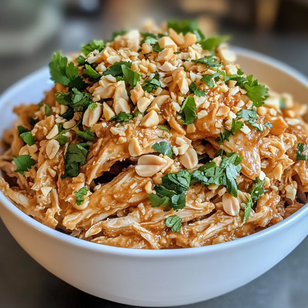 Slow-Cooked Thai Peanut Chicken