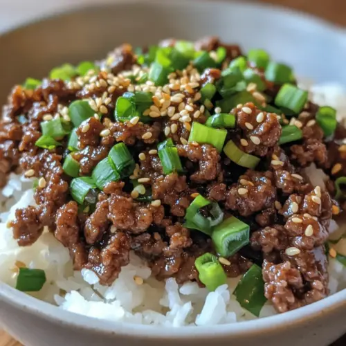Korean Ground Beef Bowl