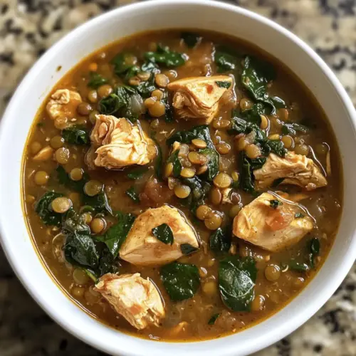 Easy Chicken Lentil Soup