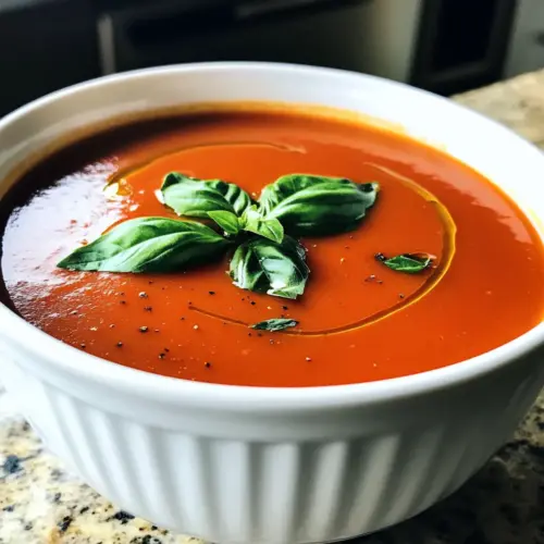 Roasted Tomato Basil Soup