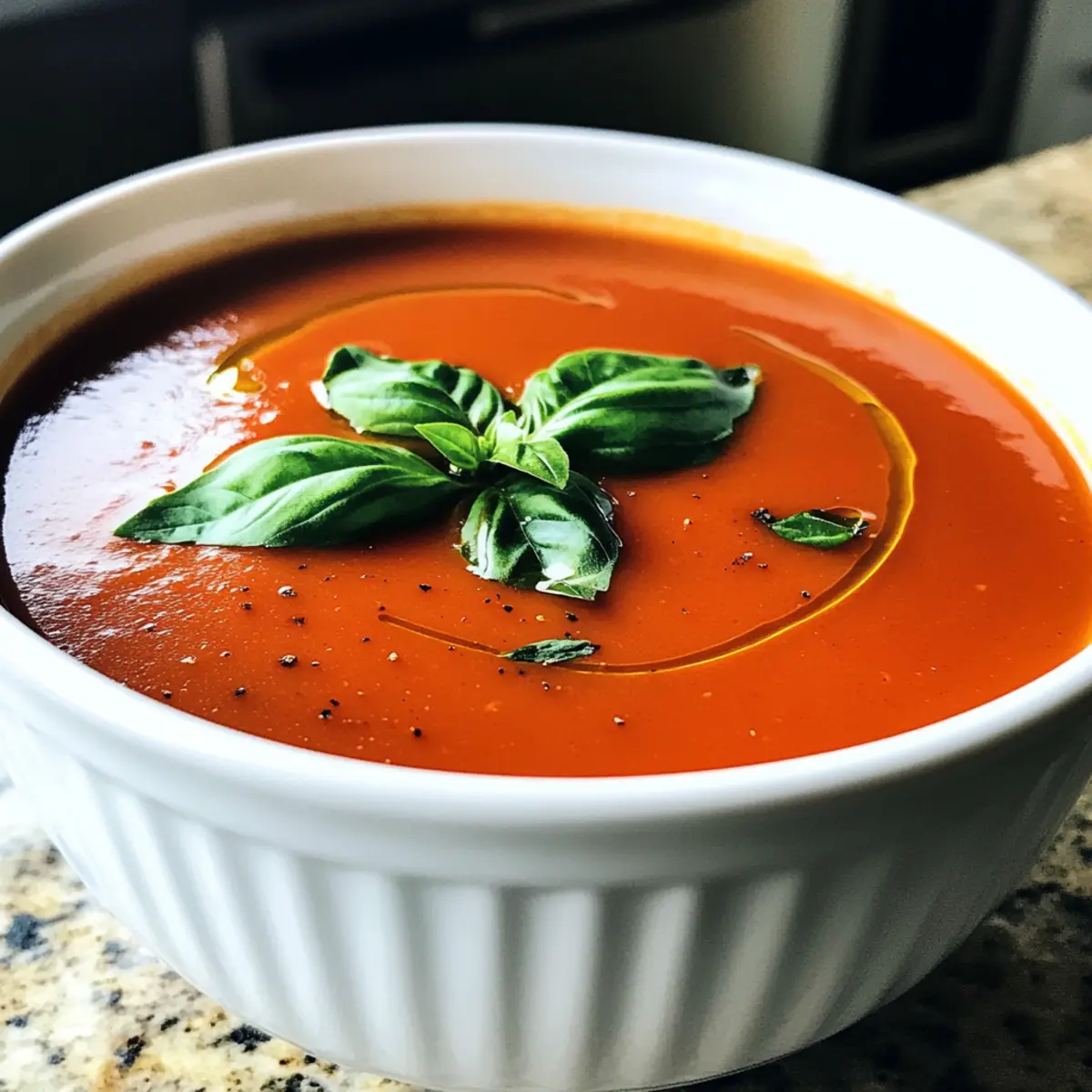 Roasted Tomato Basil Soup