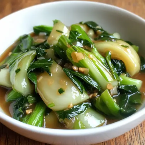 Bok Choy with Garlic and Ginger