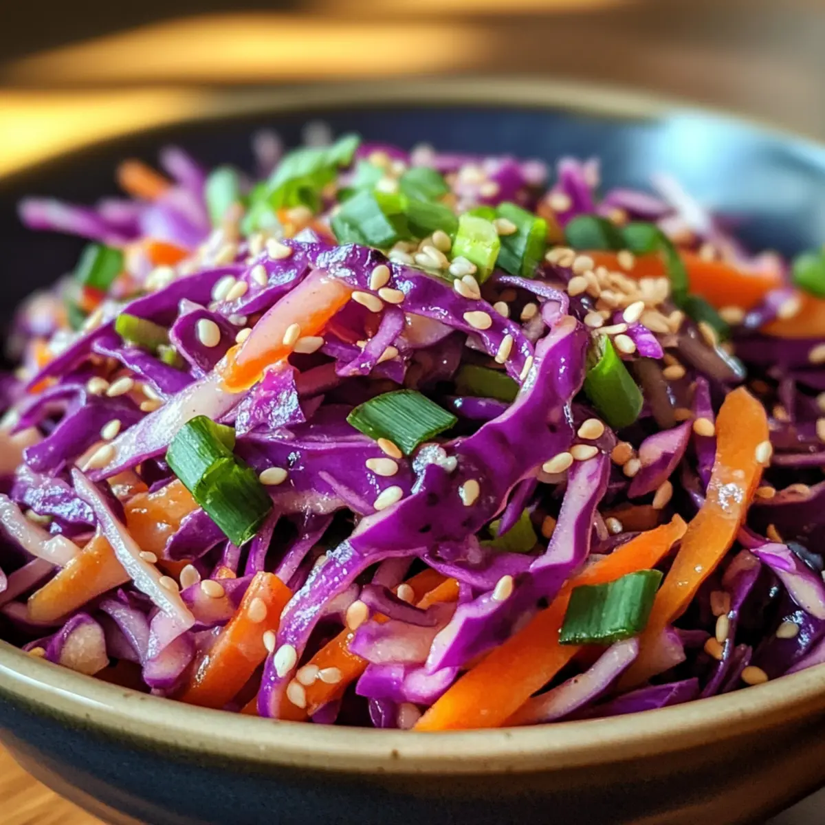 Asian Purple Cabbage Slaw