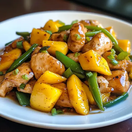 Chinese Style Mango Chicken Stir Fry