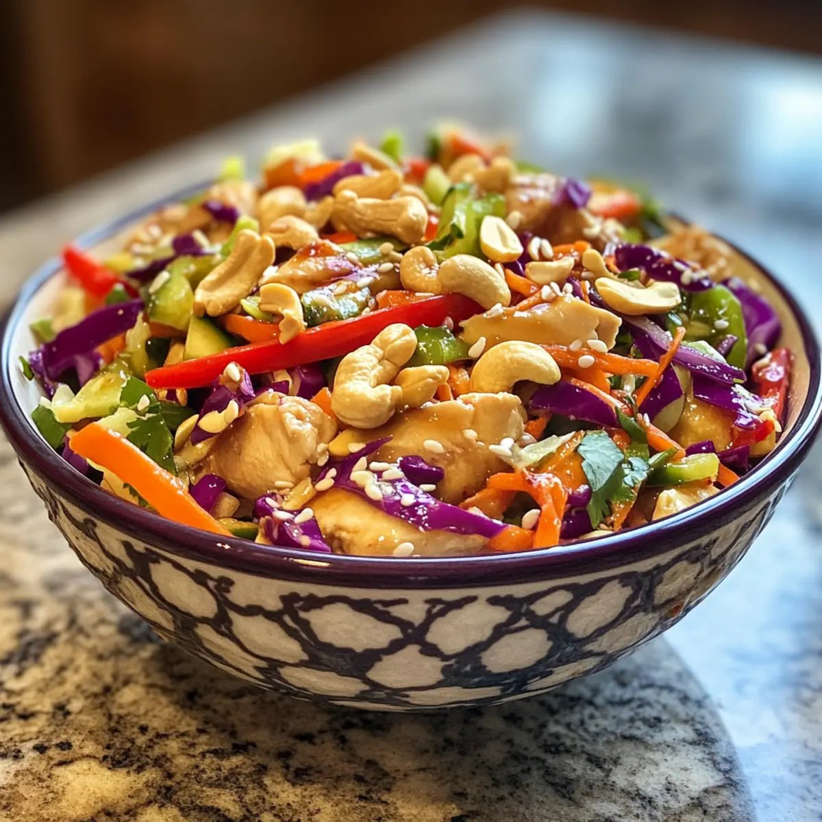 Asian Crunch Salad with Ginger Dressing