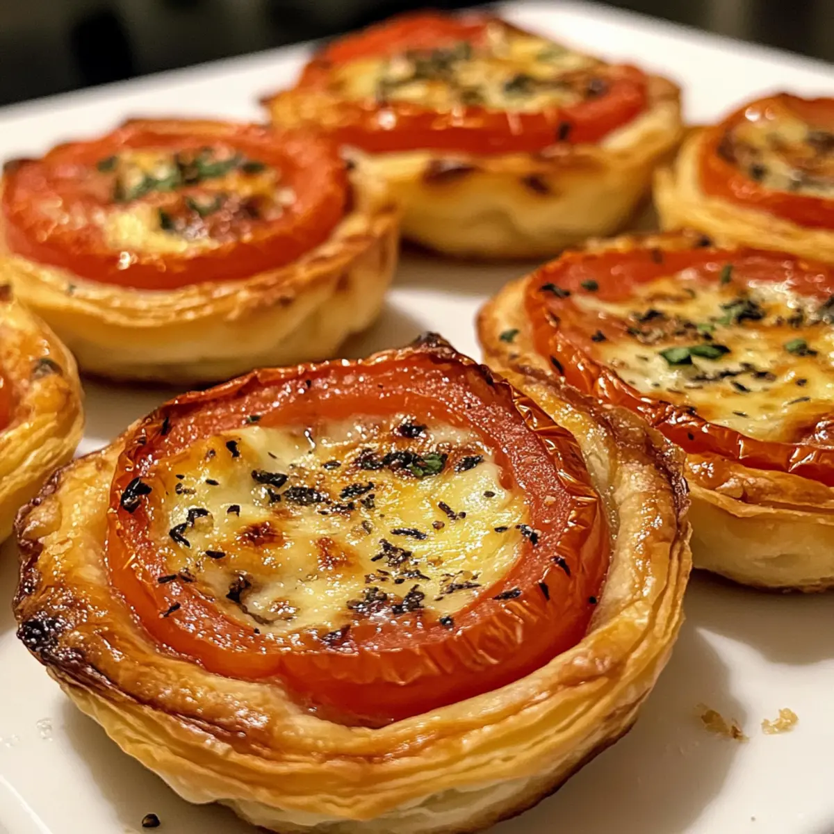 Tomato Tartlets with Puff Pastry