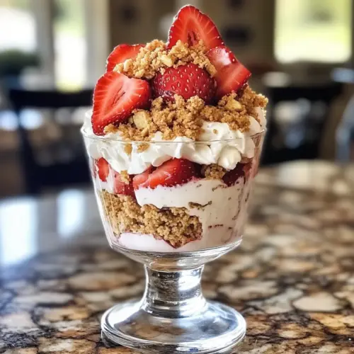 No-Bake Strawberry Cheesecake Parfaits