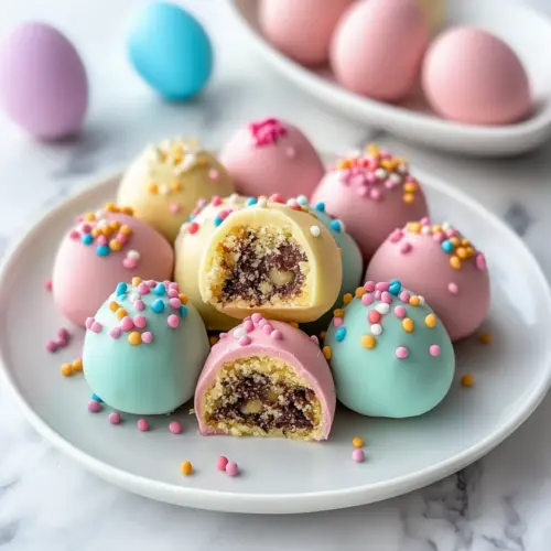 Easter Egg Cookie Dough Truffles