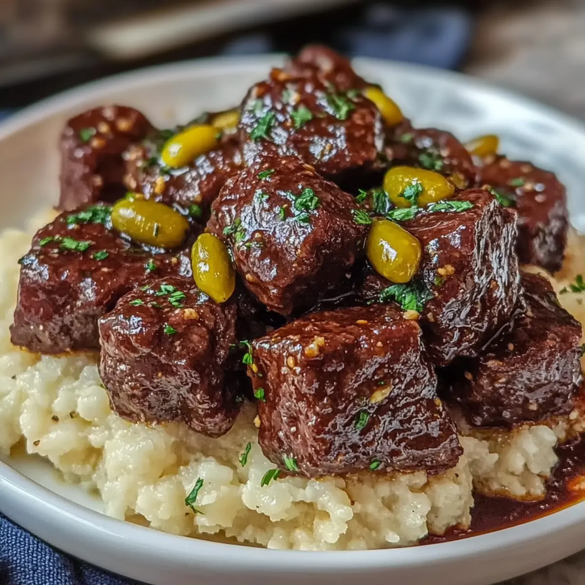 Savory Slow Cooker Mississippi Steak Bites