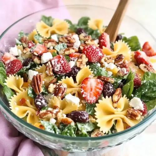 Strawberry Fields Pasta Salad