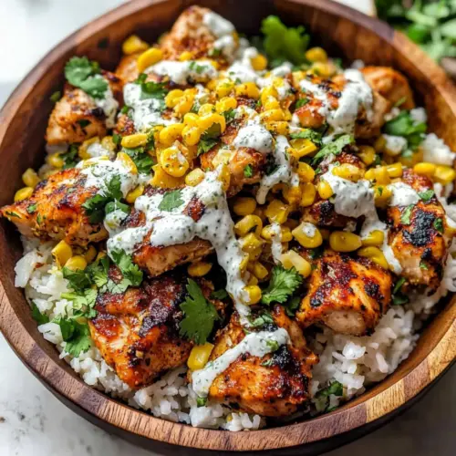 Tasty Street Corn Chicken Bowl