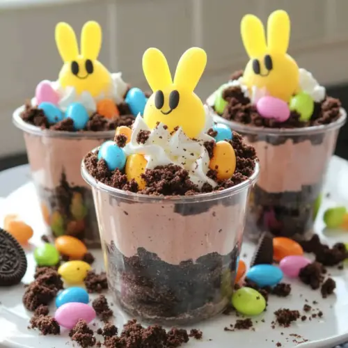 Easter Oreo Dirt Cake Cups