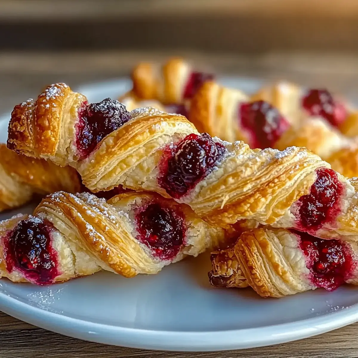 Berry Puff Twists