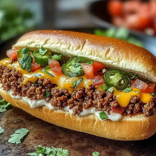 Mexican Chopped Cheese Sandwich