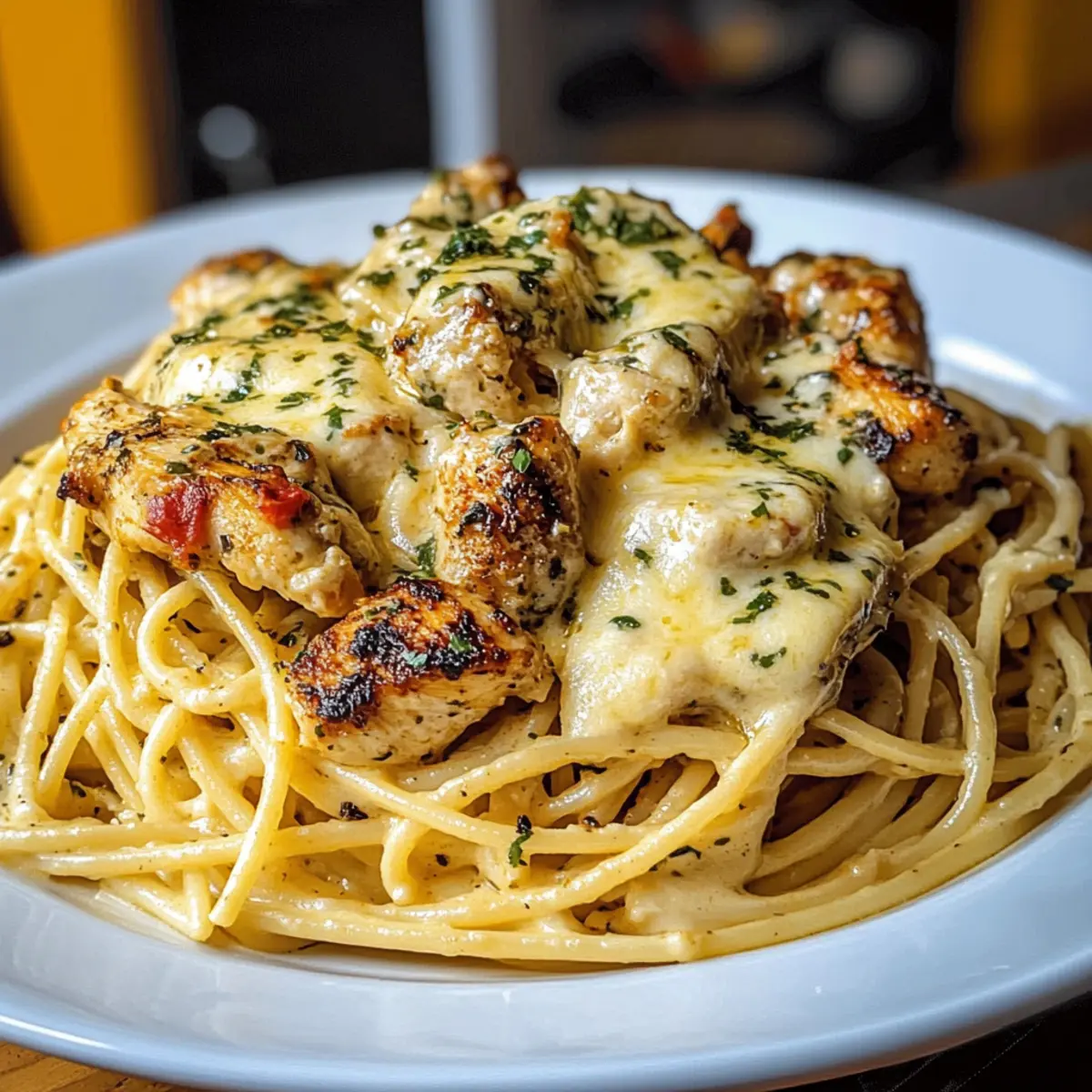 Creamy Cajun Chicken Spaghetti