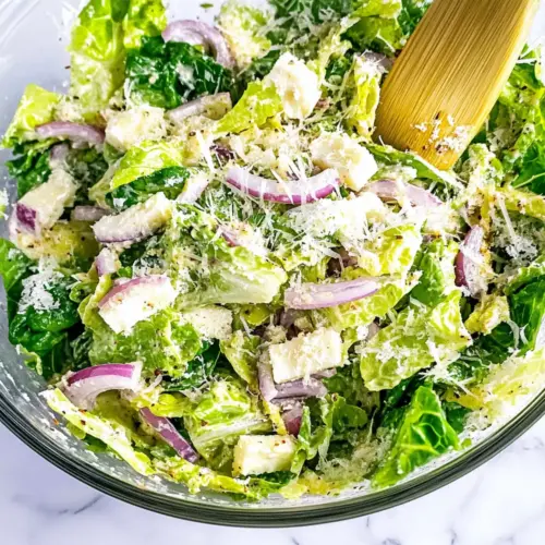 Lemon Parmesan Lettuce Salad