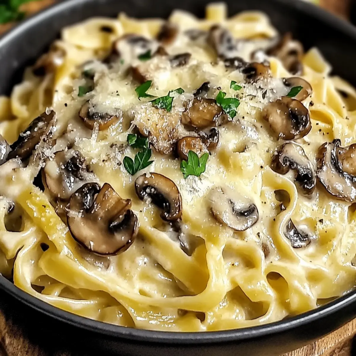 Creamy Mushroom Gruyere Pasta